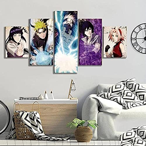 Tableau multi panneau Naruto Kakashi Sasuke impression toile décoration moderne - 3