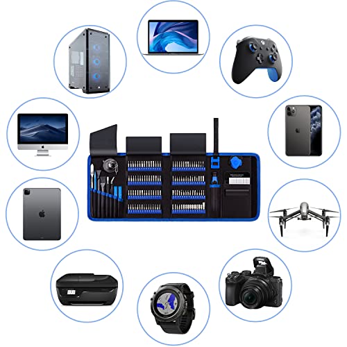 Easytime Precision Screwdriver Set, 146 In 1 Computer Repair Tool Kit With 123 Bits, Ratcheting Screwdriver Set Socket Bits For Furniture Car Bike Computer Pc Ps4 Electronic Device And Househould #TOP7