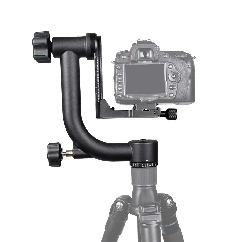 Stabilizzatore videocamera 360 ° Stabilizzatore Manuale Girevole con Piastra a sgancio rapido Vite 1/4 3/8 Pollici, Supporto stabilizzatore Video in Lega per videocamera DSLR DV Fino a 20 kg