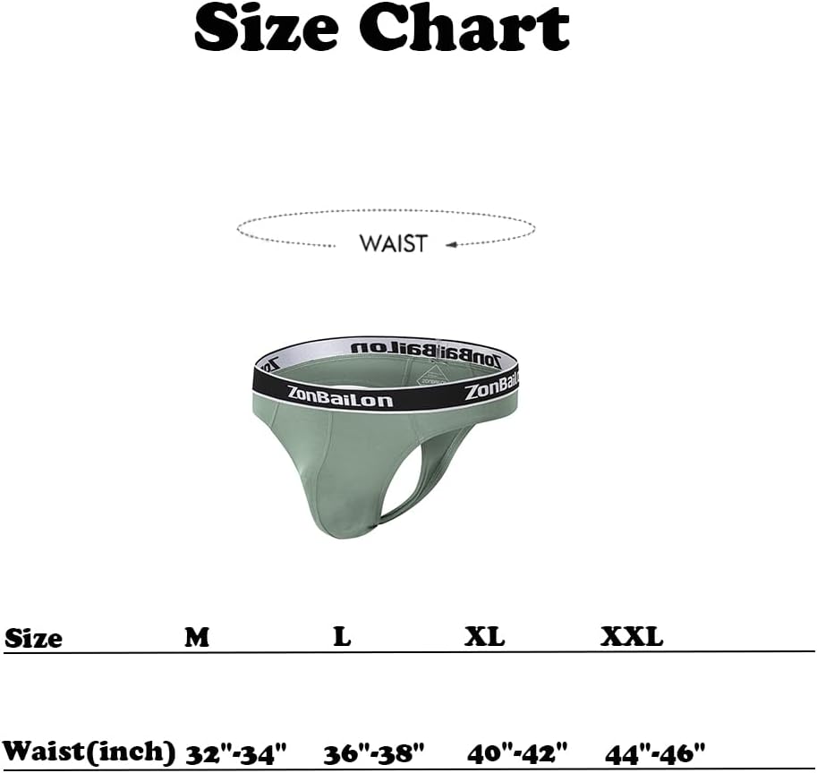 ZONBAILON Men's Thongs Sexy Man G-String Butt Flaunting T-Back Underwear Pouch - Image 6