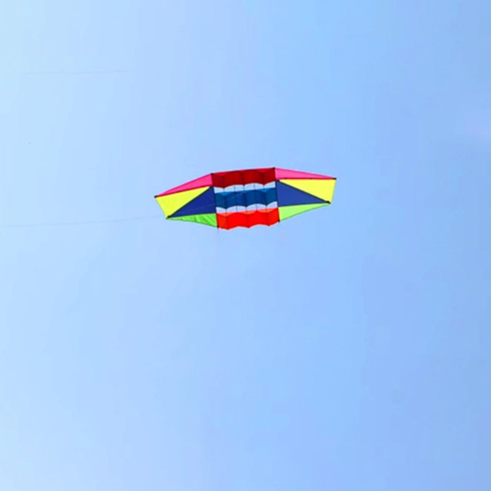 Cometa Grande para Niños y Adultos, 205 cm x 80 cm (80.7 x 31.5 Pulgadas), Paracaídas de Tela Resistente, Cometa de Playa con 100m de Cuerda