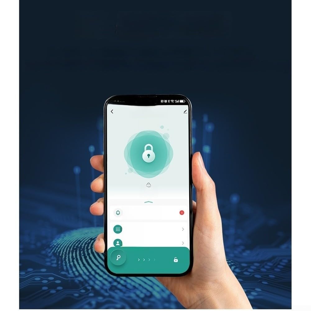 Cerradura electrónica inteligente de puerta de aleación de zinc, cerradura de cajón de gabinete, aplicación de reconocimiento de 360 grados, control inalámbrico, carga USB, entrada de