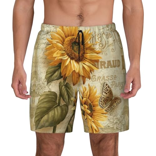 Maillot de bain rétro homme doublure compression et séchage rapide pour la plage