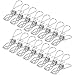 ASelected 120PCS Pinces à Linge Antirouille en INOX Grande Taille pour Linge en Plein Air et Les Sacs de Nourriture, Solide et Coupe-Vent