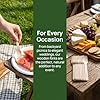 Hedume 300 Pack Disposable Wooden Forks, Biodegradable and Compostable, Party Supplies for Any Graduation, Luau, Tea Party and More