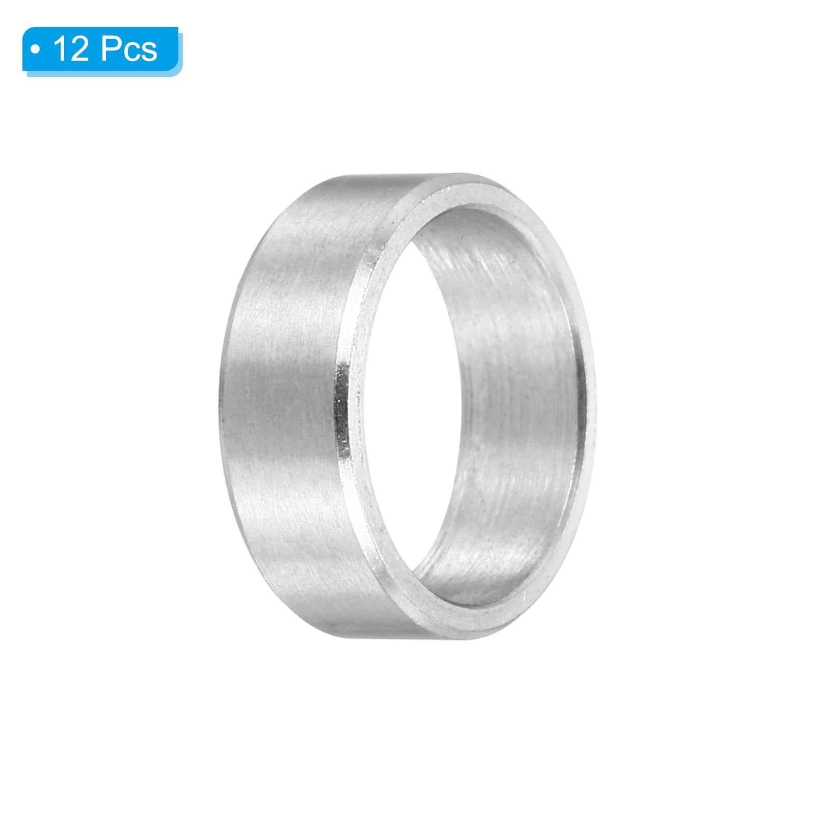 PATIKIL M10 Stainless Steel Spacers, 12Pcs Metal Spacer 10mm ID x 12mm OD x 4mm L Screw Standoff for 3/8" or M10 Screw - Image 3