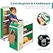Best Choice Products Pretend Play Grocery Store Wooden Supermarket Toy Set for Kids w/Play Food, Chalkboard, Cash Register, Working Conveyor - Green