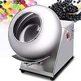 GEHPYYDS Automatic Sugar Coating Machine,Tablet Coating Machine,Small Commercial Mini Chocolate Panning Machine,Coater Sugar Pan Peanut Nut Coating Machine