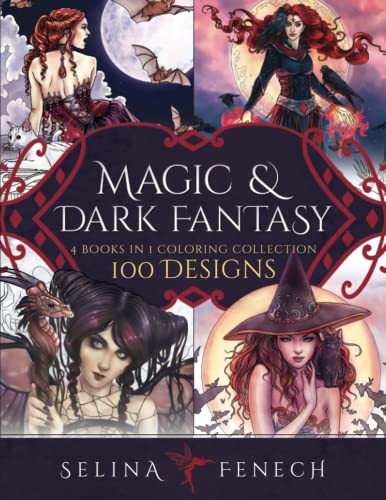 Magic and Dark Fantasy Coloring Collection: 100 Designs image 3