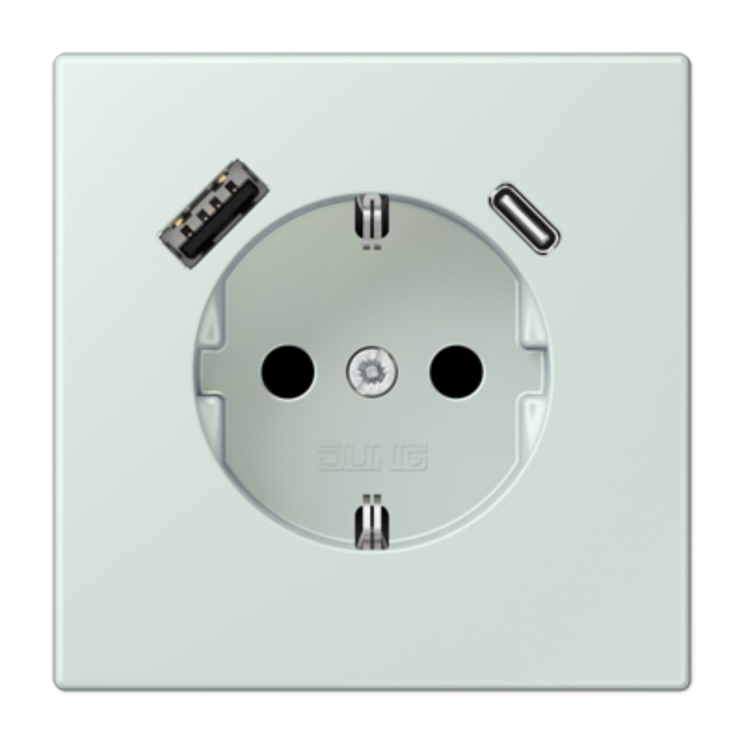Prise USB type AC JUNG pour recharger le téléphone dans la cuisine
