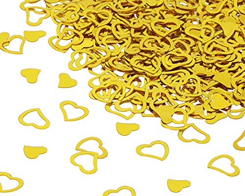ONLYKXY 1200Pcs Love Heart Shaped Confetti, Table...
