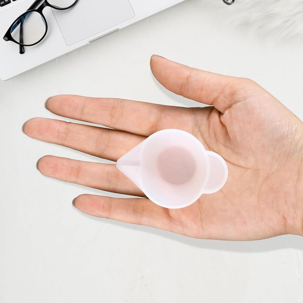 20 bicchieri in resina epossidica, piccoli stampi in silicone, dispenser per bicchieri, mini misurini per miscelare resina epossidica, creazione di gioielli