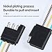 Yumfugu 1 PC 4-core Car Trailer Wiring Harness Kit, 9.8Ft Metal Car Power Cord Plug, Universal Plug-in Vehicle Adapter Wiring Harness Connector Accessories for Cars Trucks SUVs Boats (Multicolored)