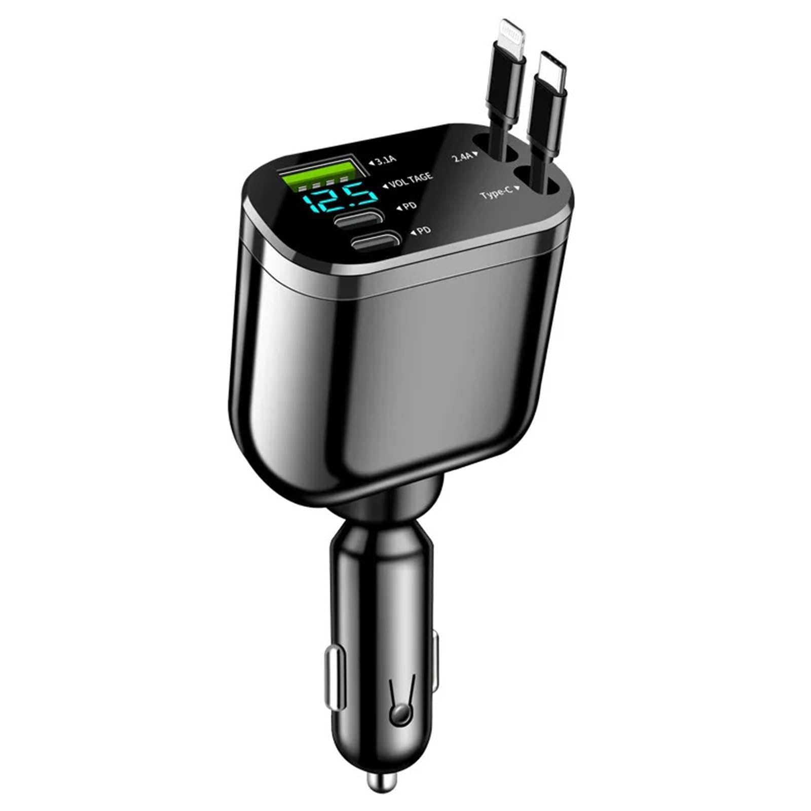 caricabatterie auto, Cavo telescopico di ricarica flash da 120/90/66 W(90W)