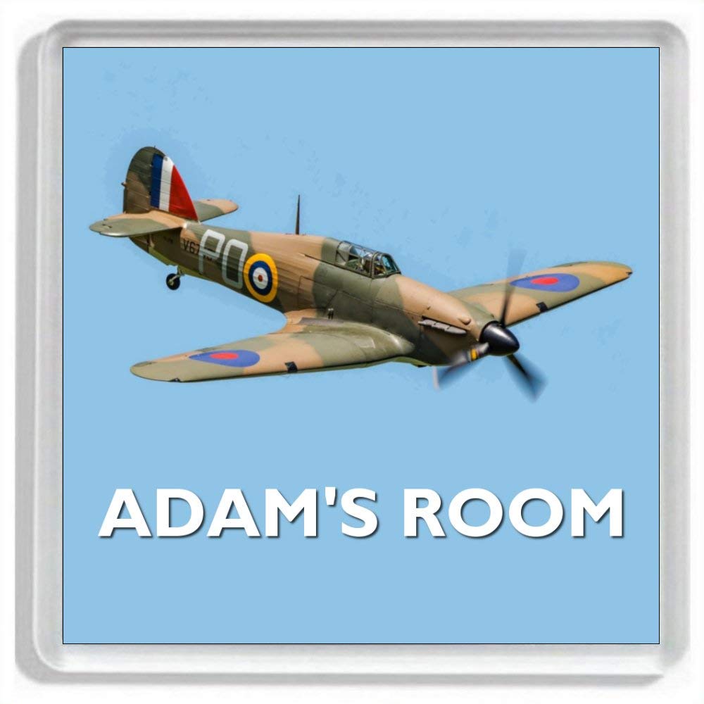 Key Expressions Multicolour Personalised Hawker Hurricane World War Two Fighter Aircraft Door Plaque