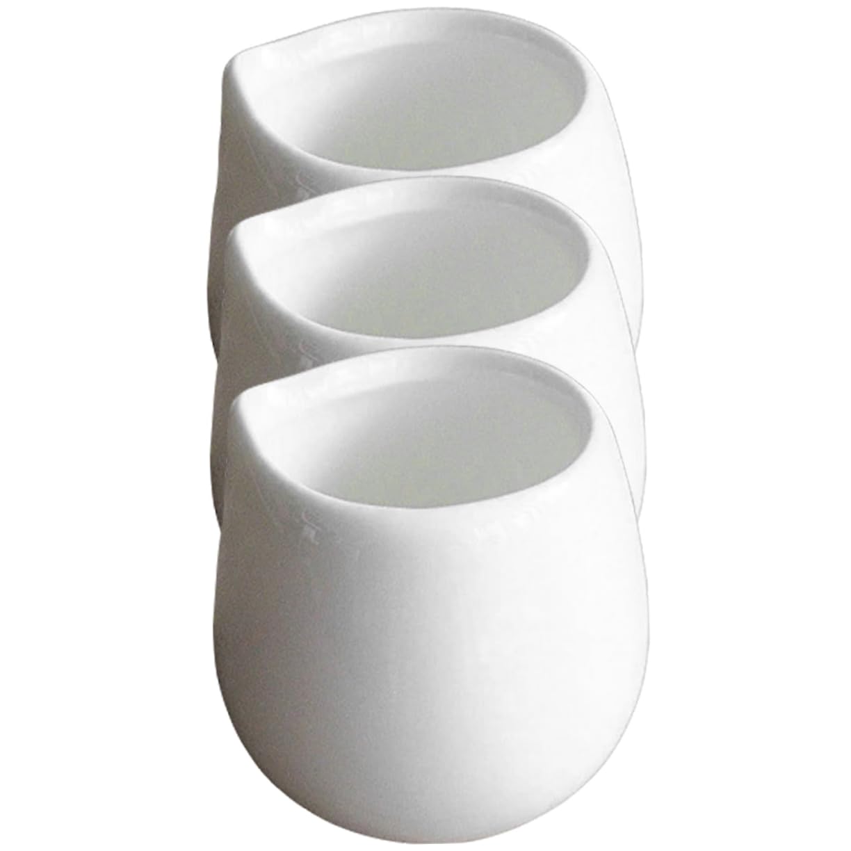 STOBAZA Small Ceramic Milk Cup Syrup Mini Pitcher Porcelain Creamer Set for Home Restaurant