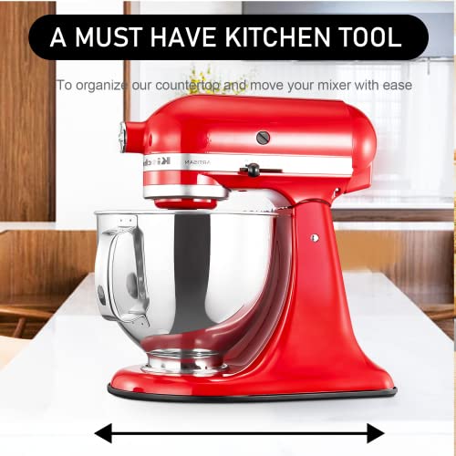 2023 NEW Metal Mixer Slider for KitchenAid Stand Mixer 4.5-5 Qt,Sliding Mat Sliding Tray Slide Tray Mixer Mover for Tilt-Head Stand Mixer, KitchenAid Artisan Tilt-Head Mixer, KitchenAid Classic - Thumbnail 2