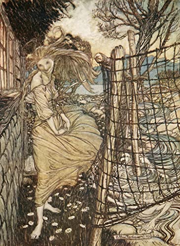 Peinture sur Toile Nordique Ondine pour Décoration de Chambre