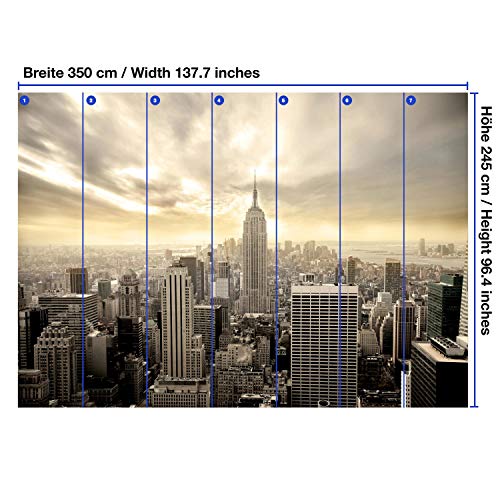 Wandmotiv24 Foto Murale Skyline di New York 2 XL
