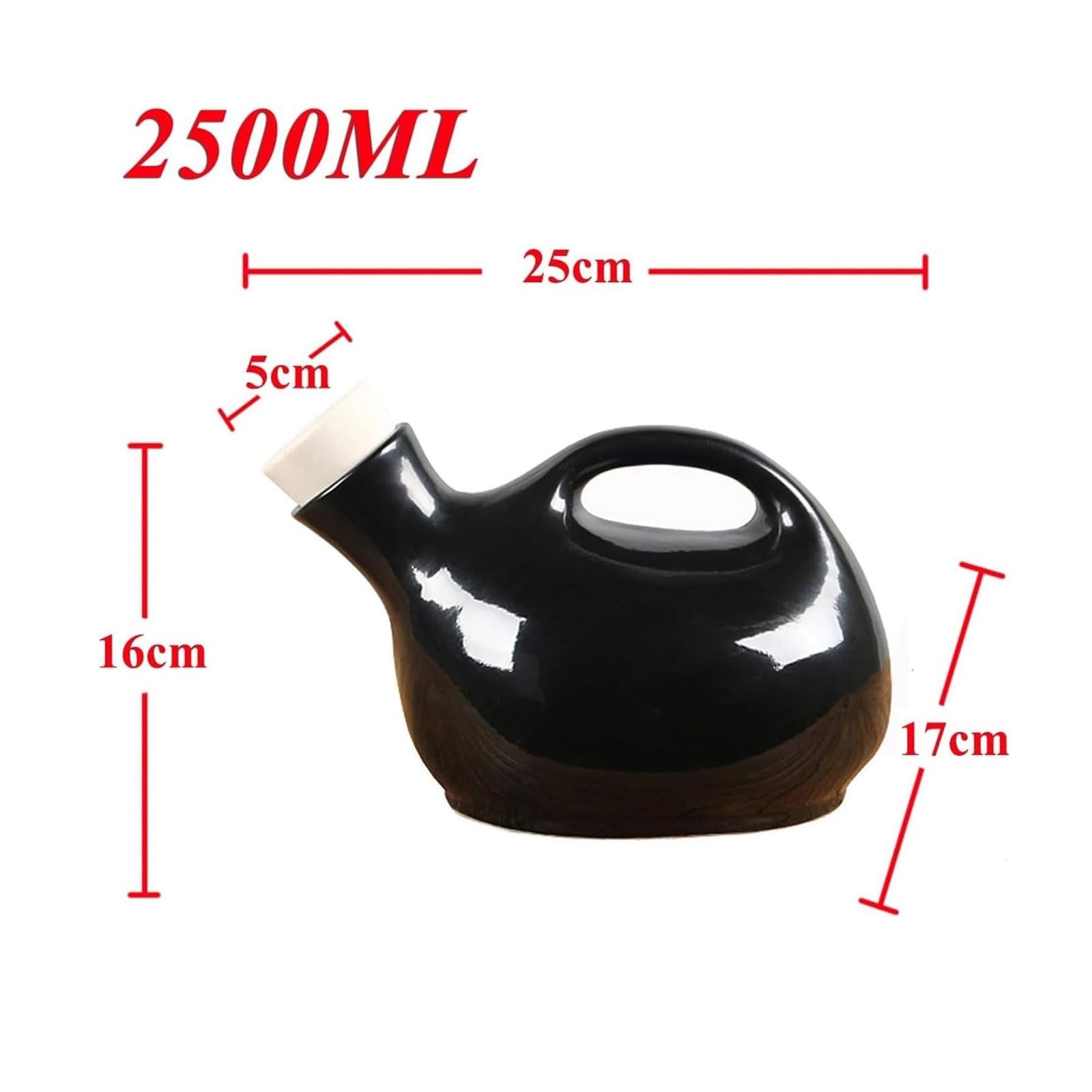 2500 ml Urinal for Männer, Urinal aus Keramik for Senioren zu Hause, leicht zu reinigender Nachttopf for Männer mit Deckel, Urinsammelbehälter for unterwegs Nachttopf