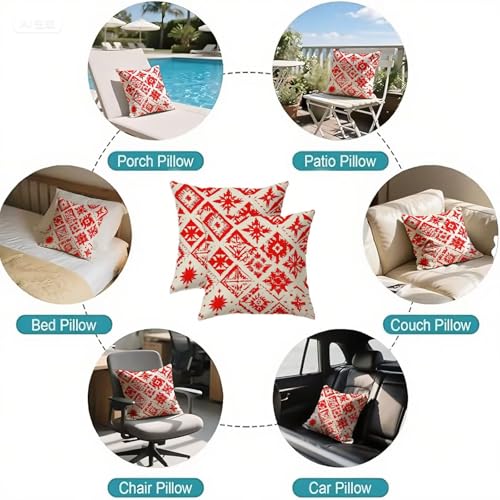 Housse coussin 60x60cm velours rouge de qualité supérieure double face - 7