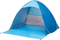 Barraca de praia ao ar livre Quick Open Shade Tent 200X165X130CM (Azul, 200X165X130CM)