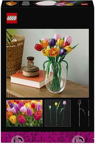 LEGO Botanicals Le Bouquet de Tulipes - Set de Construction pour Adulte avec Fleurs Artificielles - 14 Tulipes dans 5 Couleurs - Décoration pour la Maison ou la Table - Cadeau DIY pour Femme 11501 - 4