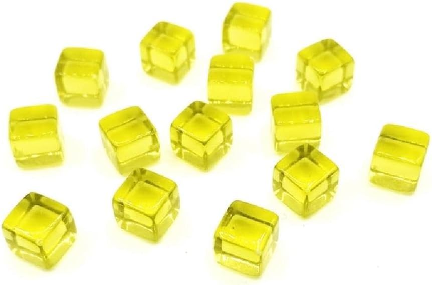 SARDFXUL 200Pcs/set Clear 8mm Acrylic Dices Game Props