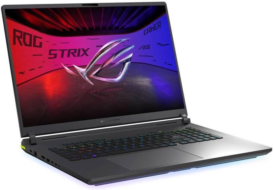 Image of ASUS ROG Strix G18 Gaming Laptop (2025), NVIDIA RTX 5080 16GB GDDR7, Intel Ultra 9 275HX, 2.5K 240Hz Premium Rog Nebula Display, WiFi 7, 64 GB DDR5 RAM, 4 TB SSD, Win 11 Pro, Office24 & GizPro Dock