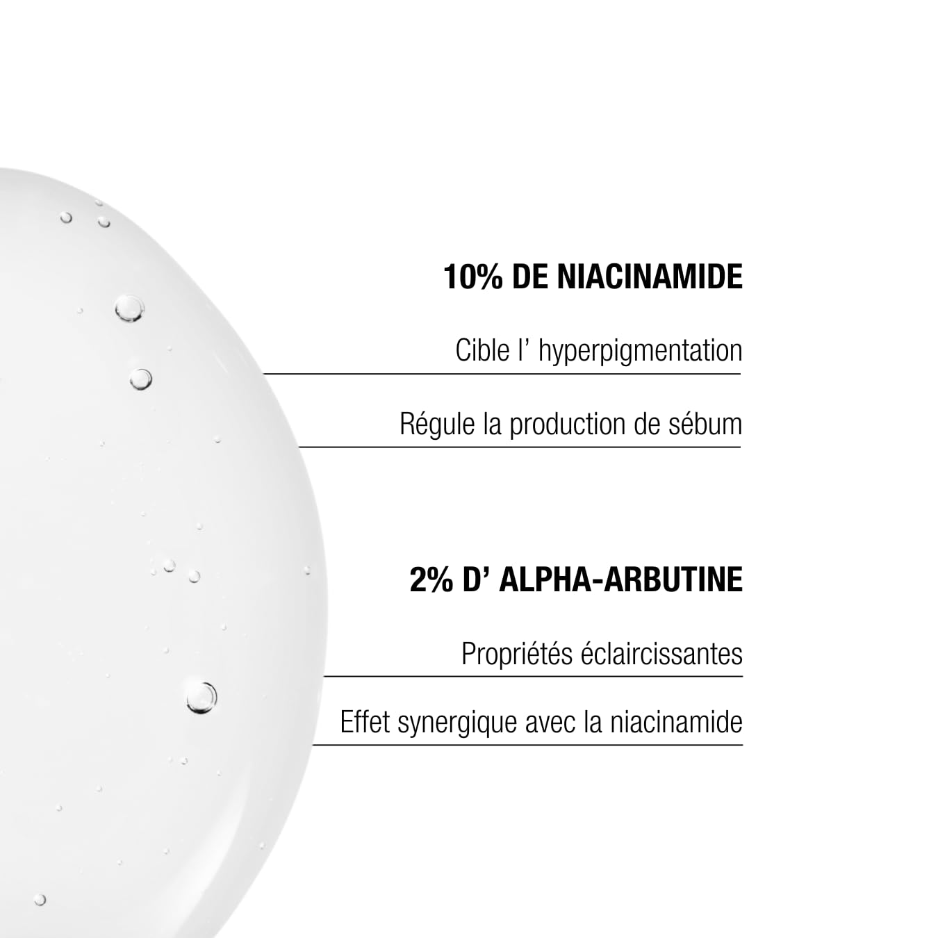 Niacinamide Concentrate – Sérum visage au niacinamide 10% pour réduire taches et imperfections, réguler le sébum et rééquilibrer la flore cutanée – visage- 30 ml