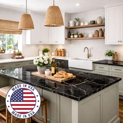 Image of Giani Marble Easy Epoxy Countertop Paint Kit (Belgotta Black)