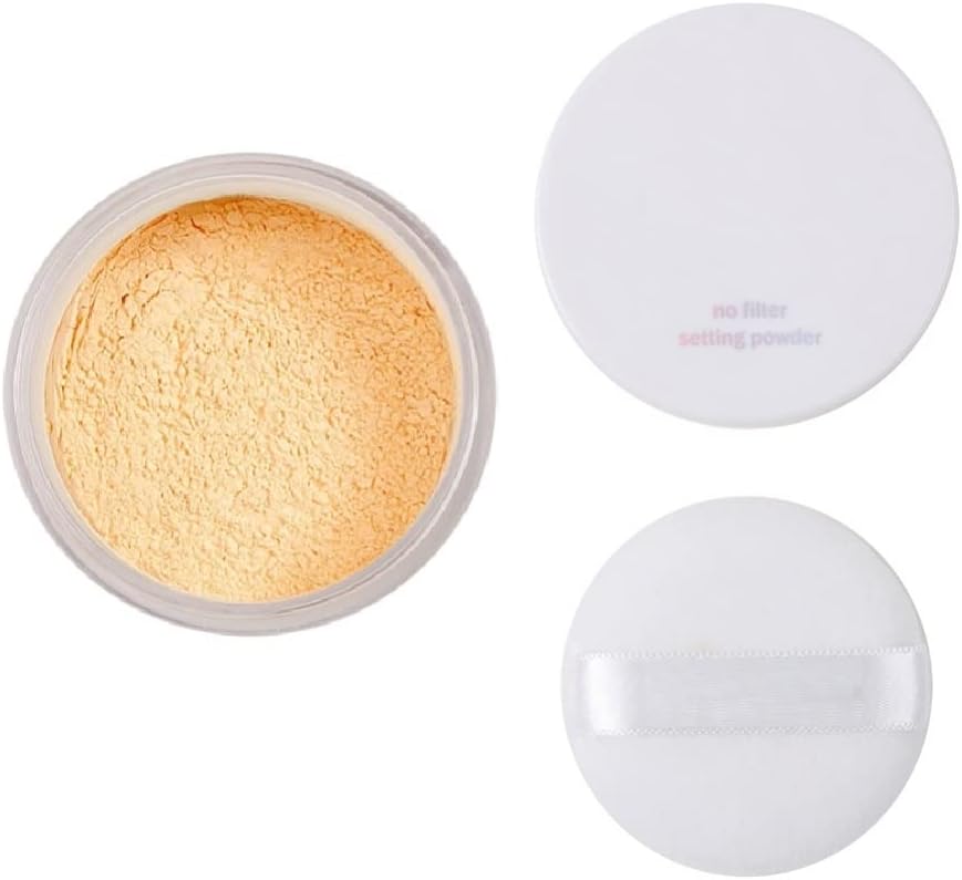 Lucoss Setting Powder Control Oil Brighten Skin Color Cover Blemish Whitening Face Setting Loose Powder, Great Choice and Gift for Grils.