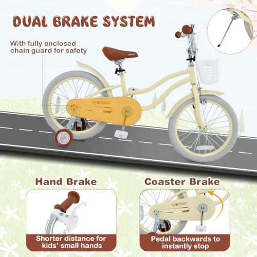 Image of BABY JOY Kids Bike, 12 14 16 18 20 Inch Boys Girls Bike w /Removable Basket