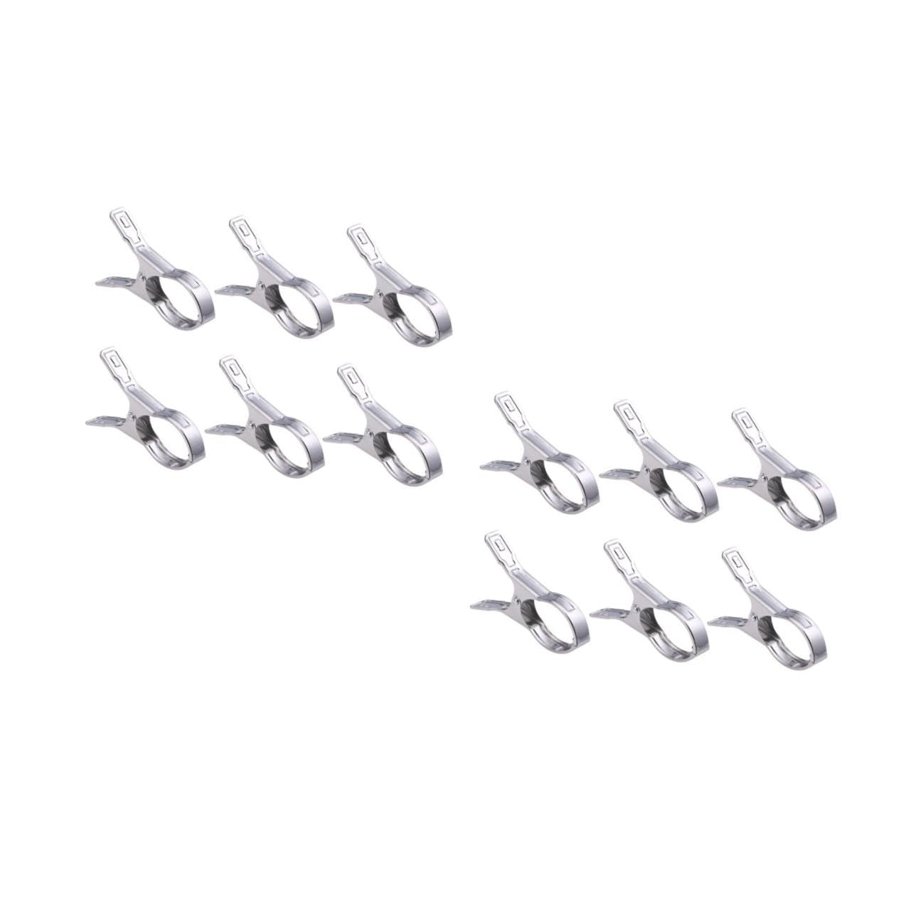 Ciieeo 2 Set Mollette Acciaio Inossidabile Antiscivolo Per Asciugatura Dei Vestiti Clip Per Biancheria Per Esterni E Interni Resistente E Facile Da Usare 12 Pezzi*2