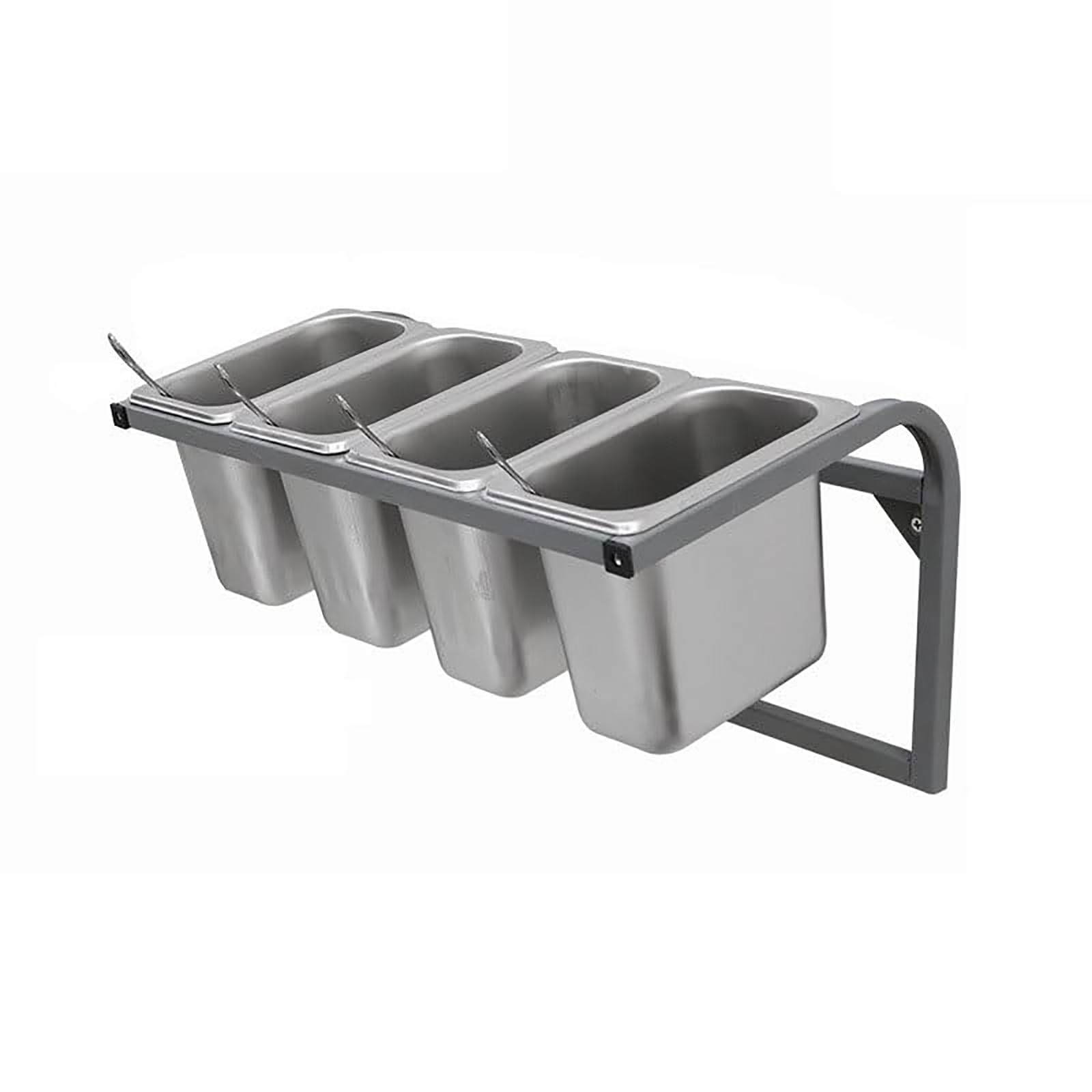 DFGHNBVC Stainless Steel Spice Rack Station For Kitchen Spacesaving Condiment Orga For Home Restaurant Ideal For Sauces Pizza Toppings Fruits,B-50Cm/19.6In
