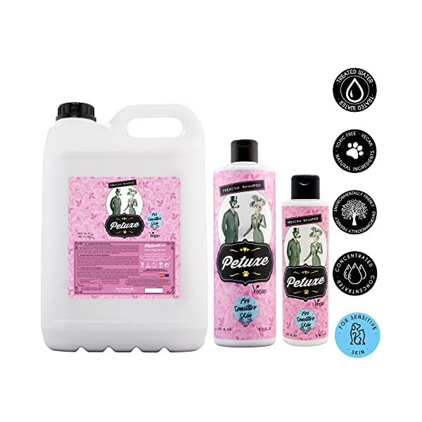 Petuxe Shampoo für Hunde und Haustiere, vegan, für empfindliche Haut – Bild 3