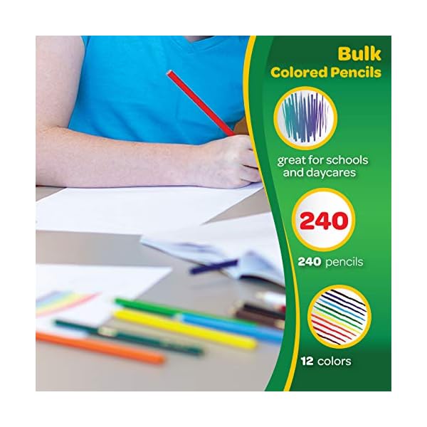 Crayola 68-8024 Buntstifte – Buntstifte (240 Stück), fest, Kinder, Jungen/Mädchen, mehrfarbig, 3,3 mm – Bild 4
