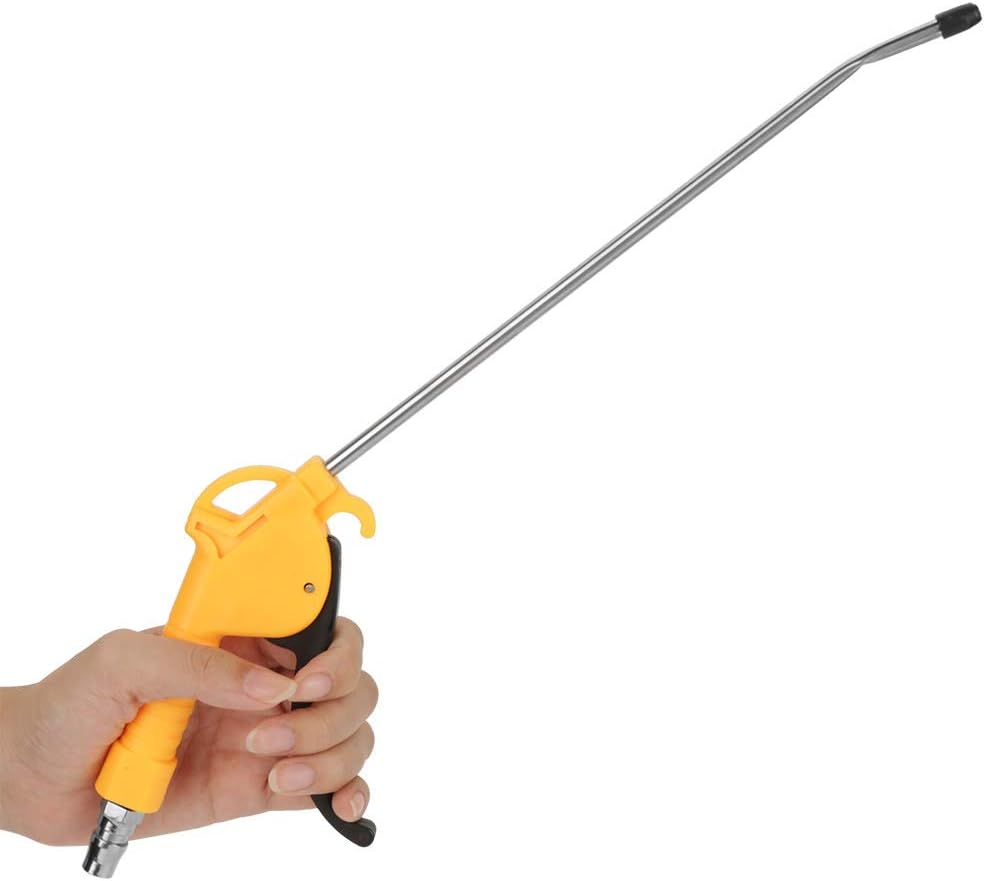 Pistola de aire, 1 soplador de polvo de plástico, pistola de eliminación de polvo neumática de aleación de aluminio de alta calidad, accesorio de soplado de aire con junta, para limpieza estrecha