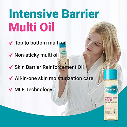 Derma B | Intensive Barrier Multi Body Oil | Moisturizing Non-Sticky Multi-Use Oil After Shower | 10 Botanical Skin Oil for Sensitive Skin | Korean Body Oils for Women & Men | 4.56 fl oz (135ml) - Image 3