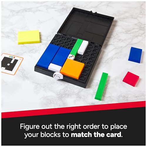 Image of Rubik's Cube, Gridlock Game, The Problem-Solving Puzzle Game Based on The Iconic Rubik's Cube, Problem-Solving Brain Teaser, Classic Color-Matching Puzzle, 1 or More Players, for Ages 7 & Up