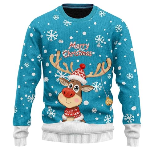 Generisch Weihnachtspullover Damen,Weihnachtspullover...