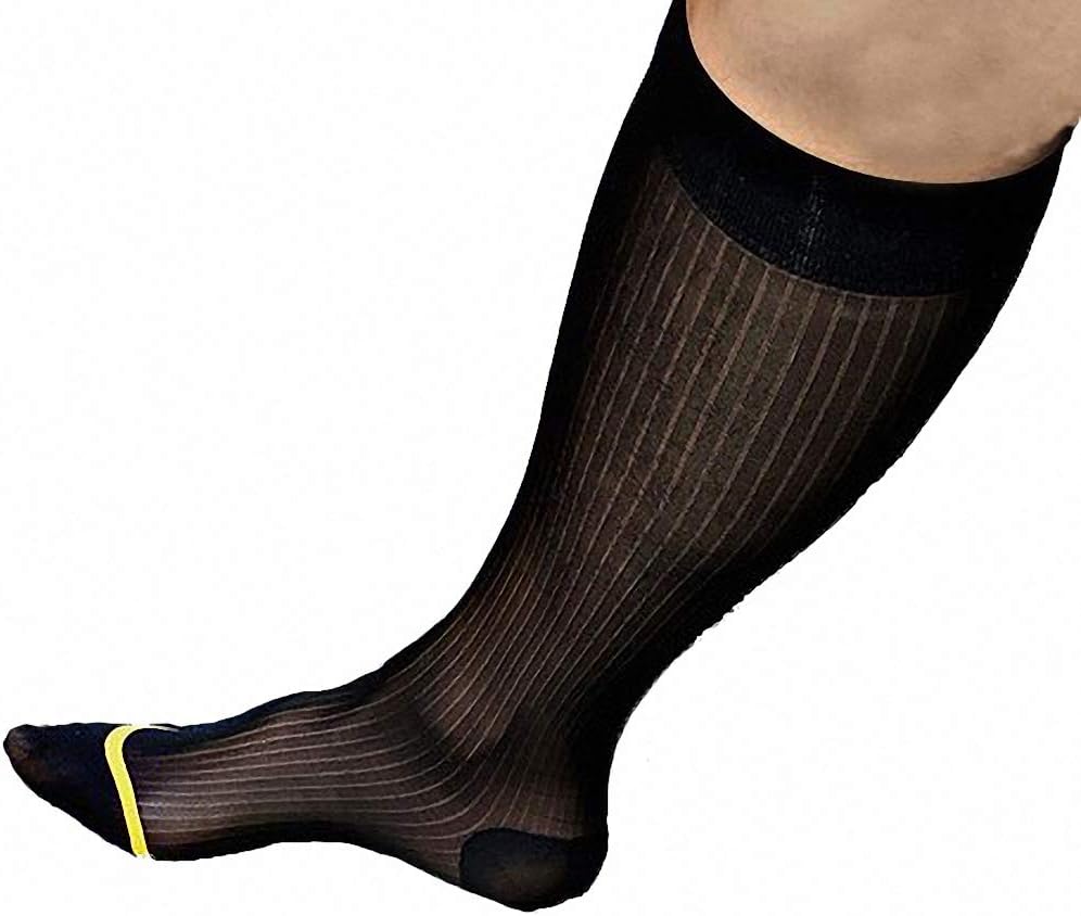 Men's Thin Formal Business Sheer Dress Sock Casual Suit Socks For Male