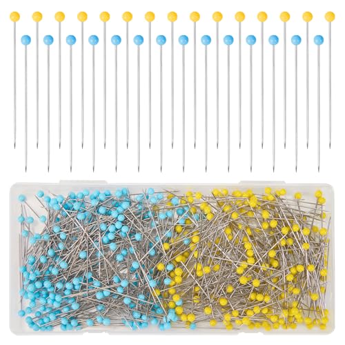 500 PCS Straight Pins, 1.75 Inch Long Quilting Pins with