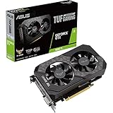 ASUS TUF Gaming NVIDIA GeForce GTX 1660 Ti EVO TOP Edition Graphics Card (PCIe 3.0, 6GB GDDR6, 14Gbps Memory Speed, HDMI 2.0b, DisplayPort 1.4, Space-grade Lubricant, Compact Design, GPU Tweak II)