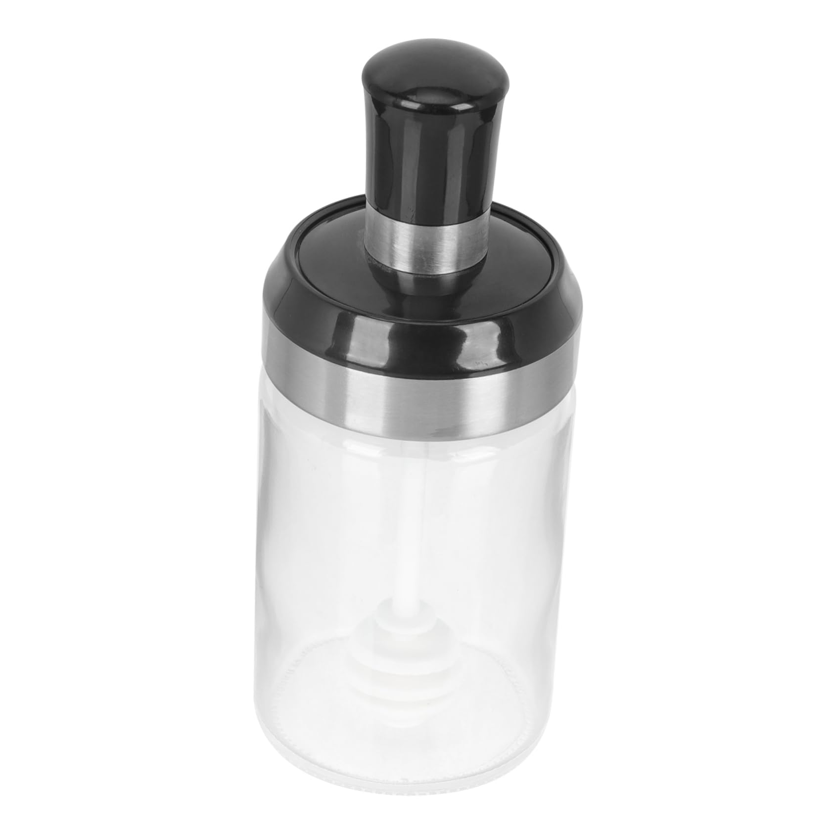 KICHOUSE Honey Bottle Squeeze Honey Jars with Spoon Honey Storage Jar Sugar Honey Holder Honey Jar with Dippers Condiment Bottle Clear Honey Dispenser Clear Jar Airtight Jar Stainless Steel