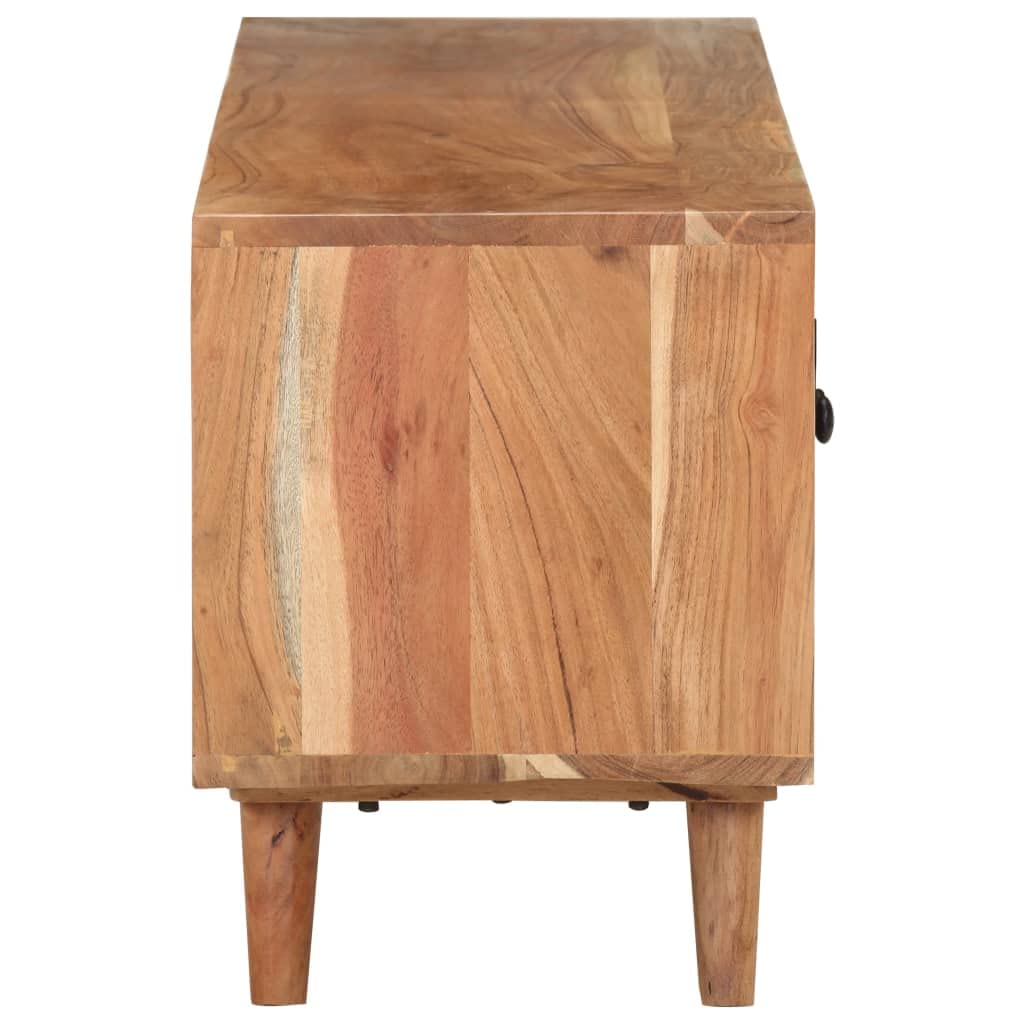 Szafka pod telewizor z litego drewna akacjowego 115x30x39 cm z 2