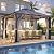 GARTOO 10x12FT Polycarbonate Hardtop Gazebo - Heavy-Duty Gazebo with Breathable Netting & Privacy Curtain, Steel Frame Gazebo for Patio, Porch, Garden, Lawn, Deck, Backyard