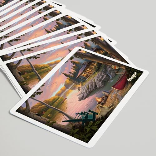 Baraja de Poker Oregon Serie Get Outside 52 Cartas miniatura 5