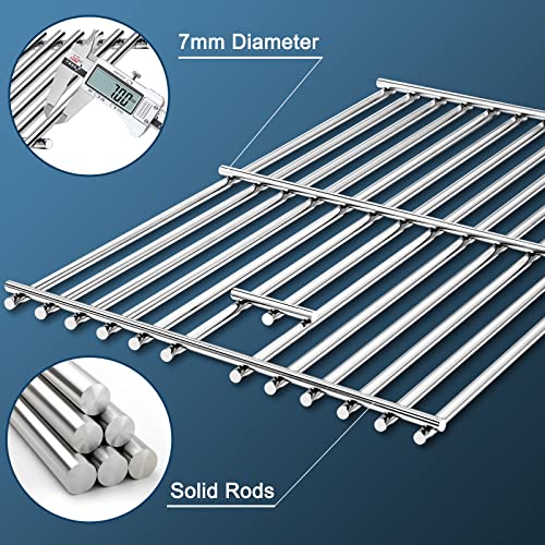 Adviace Replacement Parts For Nexgrill 720-0882A Evolution Infrared Plus Grill, Stainless Steel Grill Grates For Nexgrill 5 Burner 720-0882A Gas Grill #TOP4