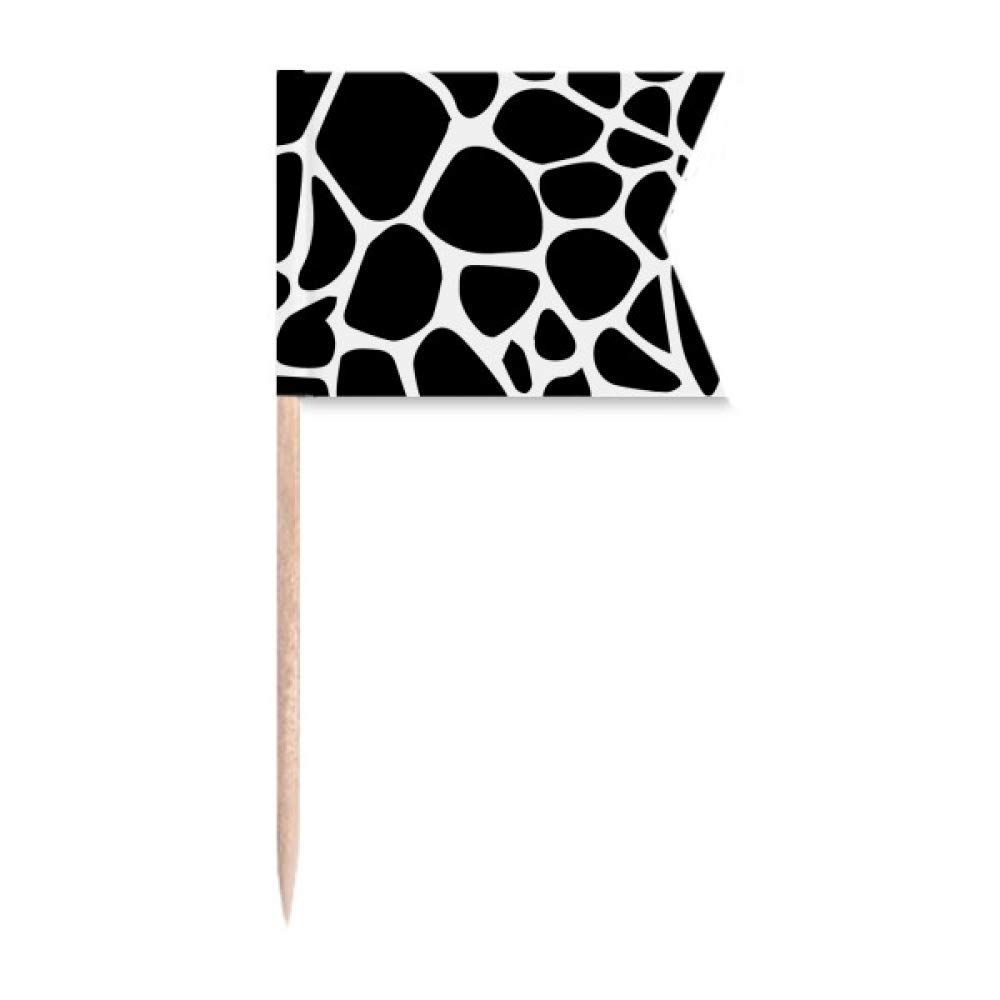 Étiqueter les cure-dents et drapeaux girafe pour distinguer vos plats